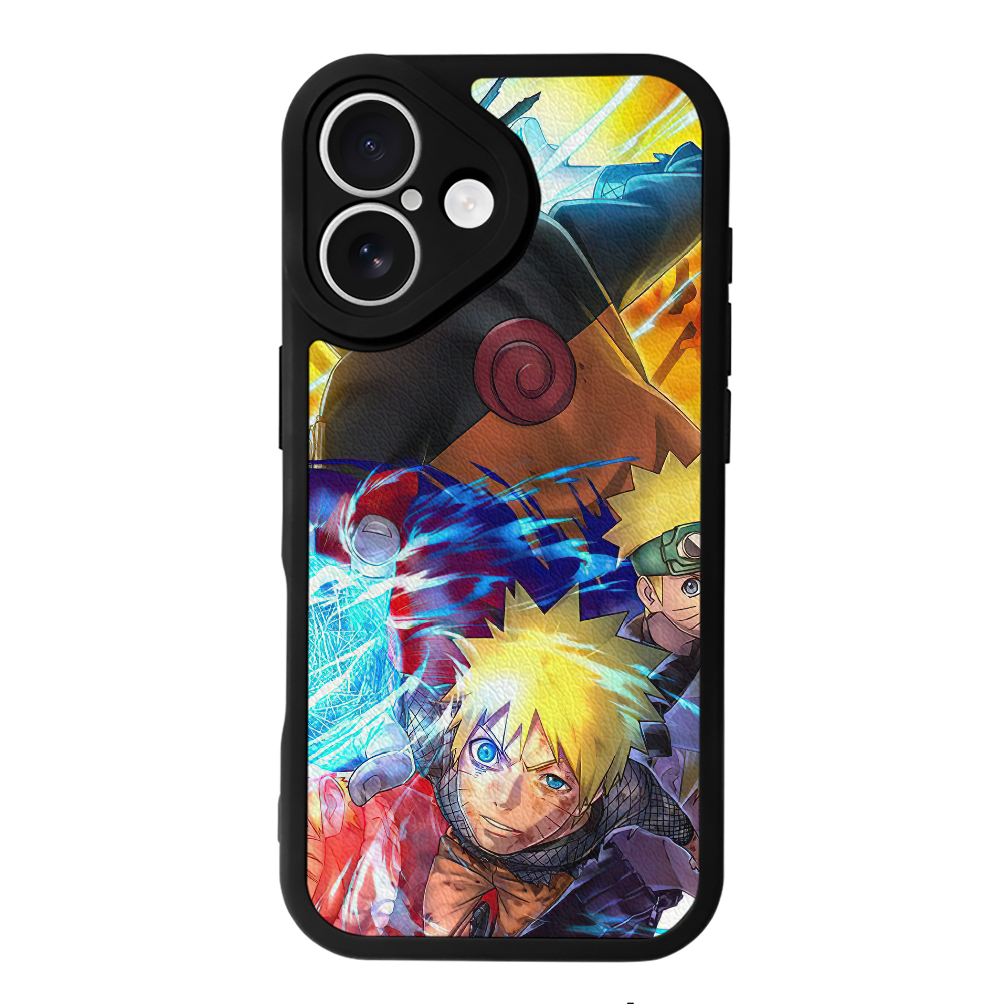 （画像用） NARUTO -ナルト- NARUTO -ナルト- 疾風伝 【iPhone 16シリーズ対応】シリコンスマホケース（レザー調） 材質：シリコン